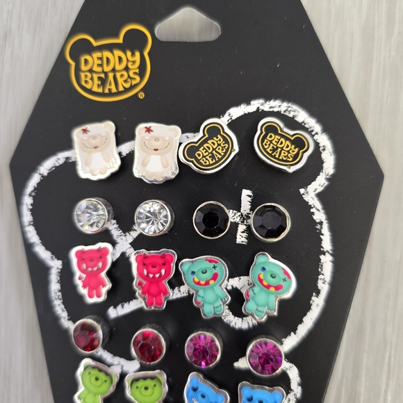 101. NWT Deddy Bears Earring Set – 12 Pairs - Picture 2 of 5